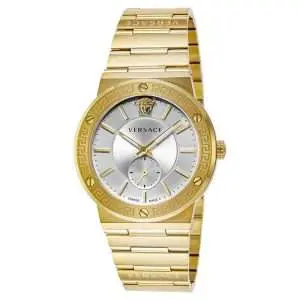 Versace Men’s Quartz Swiss Made Gold Stainless Steel Silver Dial 41mm Watch VEVI00520 UAE DUBAI AJMAN SHARJAH ABU DHABI RAS AL KHAIMA UMM UL QUWAIN ALAIN FUJAIRAH