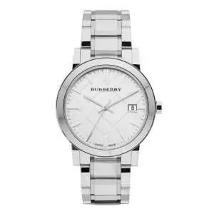 Burberry Unisex Swiss Made Stainless Steel Silver Dial 38mm Watch BU9000 UAE DUBAI AJMAN SHARJAH ABU DHABI RAS AL KHAIMA UMM UL QUWAIN ALAIN FUJAIRAH