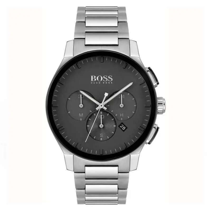 Hugo Boss Men’s Quartz Stainless Steel Black Dial 44mm Watch 1513762 UAE DUBAI AJMAN SHARJAH ABU DHABI RAS AL KHAIMA UMM UL QUWAIN ALAIN FUJAIRAH