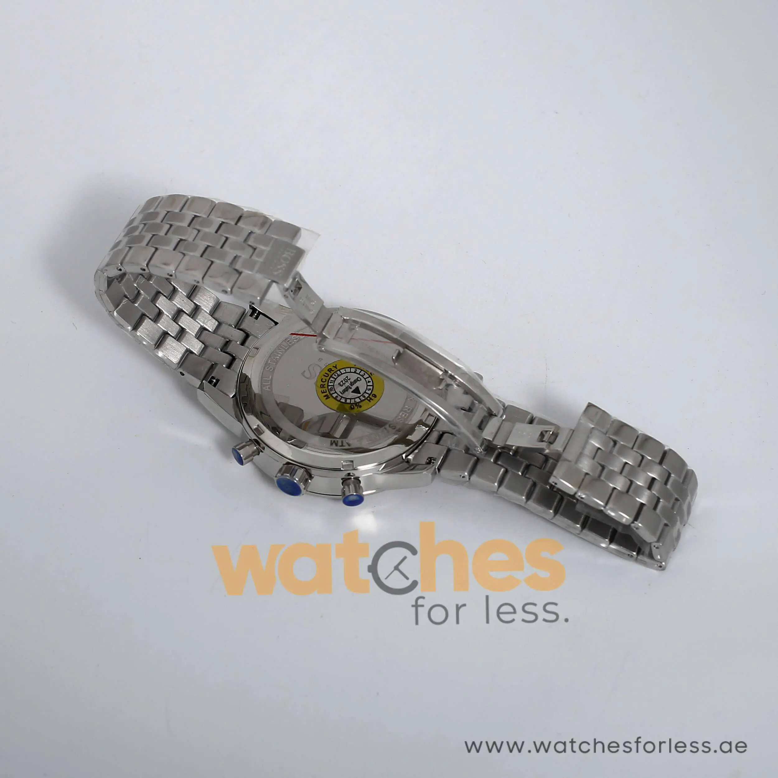 Hugo Boss Men’s Quartz Stainless Steel Silver Dial 44mm Watch 1512445 UAE DUBAI AJMAN SHARJAH ABU DHABI RAS AL KHAIMA UMM UL QUWAIN ALAIN FUJAIRAH