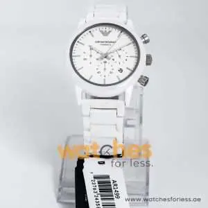 Emporio Armani Men’s Quartz Ceramic White Dial 43mm Watch AR1499 UAE DUBAI AJMAN SHARJAH ABU DHABI RAS AL KHAIMA UMM UL QUWAIN ALAIN FUJAIRAH