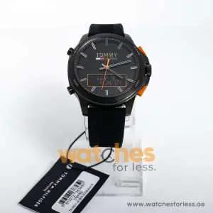 Tommy Hilfiger Men’s Analog Digital Silicone Strap Black Dial 46mm Watch 1791763 UAE DUBAI AJMAN SHARJAH ABU DHABI RAS AL KHAIMA UMM UL QUWAIN ALAIN FUJAIRAH