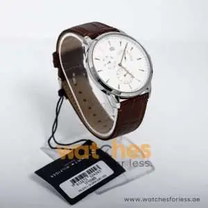 Tommy Hilfiger Men’s Quartz Leather Strap White Dial 44mm Watch 1710389 UAE DUBAI AJMAN SHARJAH ABU DHABI RAS AL KHAIMA UMM UL QUWAIN ALAIN FUJAIRAH