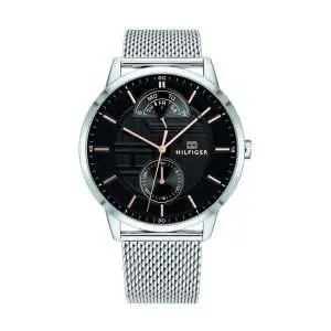 Tommy Hilfiger Men’s Quartz Stainless Steel Black Dial 44mm Watch 1791610 UAE DUBAI AJMAN SHARJAH ABU DHABI RAS AL KHAIMA UMM UL QUWAIN ALAIN FUJAIRAH