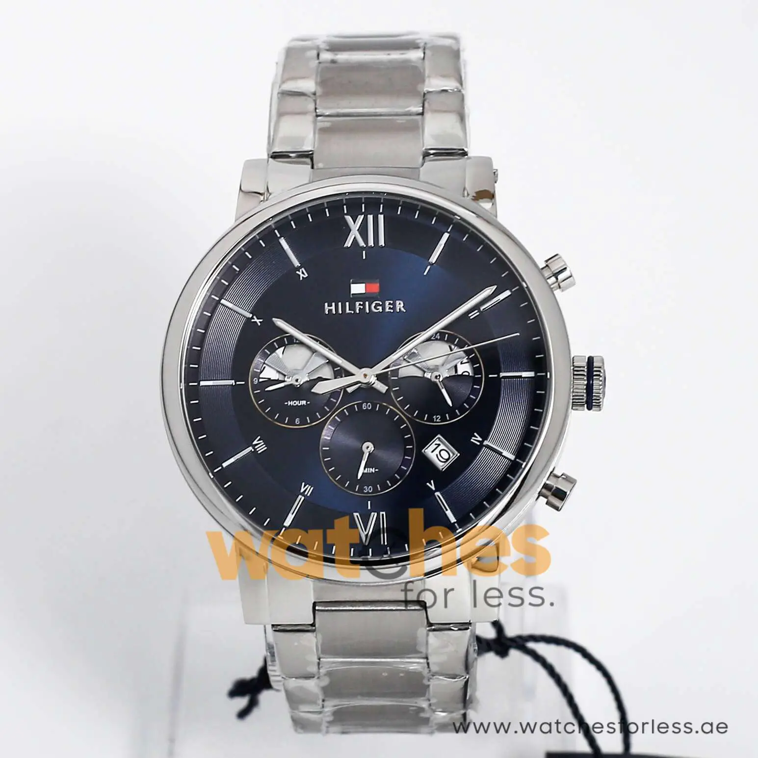 Tommy Hilfiger Men’s Quartz Stainless Steel Blue Dial 44mm Watch 1710409 UAE DUBAI AJMAN SHARJAH ABU DHABI RAS AL KHAIMA UMM UL QUWAIN ALAIN FUJAIRAH