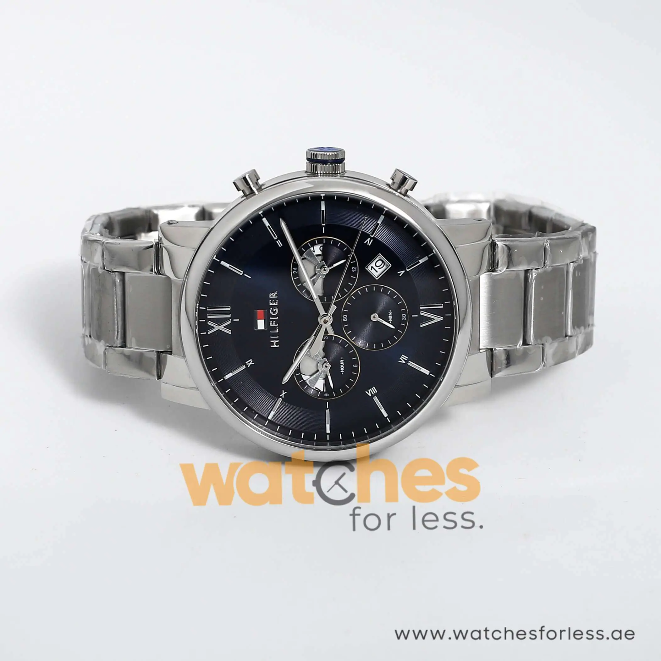 Tommy Hilfiger Men’s Quartz Stainless Steel Blue Dial 44mm Watch 1710409 UAE DUBAI AJMAN SHARJAH ABU DHABI RAS AL KHAIMA UMM UL QUWAIN ALAIN FUJAIRAH