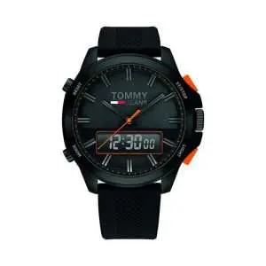Tommy Hilfiger Men’s Analog Digital Silicone Strap Black Dial 46mm Watch 1791763 UAE DUBAI AJMAN SHARJAH ABU DHABI RAS AL KHAIMA UMM UL QUWAIN ALAIN FUJAIRAH