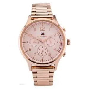 Tommy Hilfiger Women’s Quartz Stainless Steel Pink Dial 38mm Watch 1781873