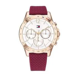 Tommy Hilfiger Women’s Quartz Silicone Strap White Dial 38mm Watch 1782200