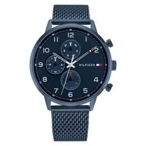Tommy Hilfiger Men’s Quartz Blue Stainless Steel Blue Dial 44mm Watch 1791990