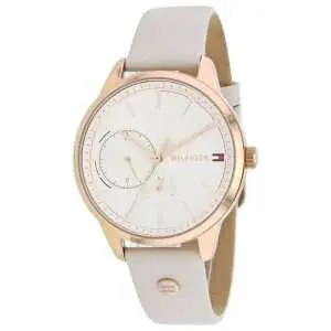 Tommy Hilfiger Women’s Quartz Cream Leather Strap Cream Dial 38mm Watch 1782022