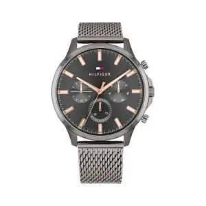 Tommy Hilfiger Men’s Quartz Grey Stainless Steel Grey Dial 44mm Watch 1710500