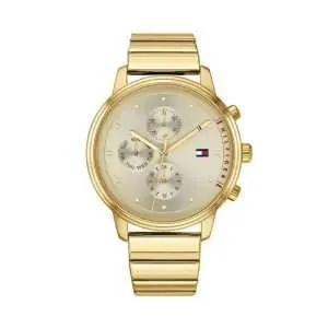 Tommy Hilfiger Women’s Quartz Stainless Steel Gold Dial 38mm Watch 1781905 UAE DUBAI AJMAN SHARJAH ABU DHABI RAS AL KHAIMA UMM UL QUWAIN ALAIN FUJAIRAH