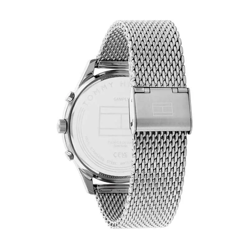 Tommy Hilfiger Men’s Quartz Silver Stainless Steel Blue Dial 44mm Watch 1710504
