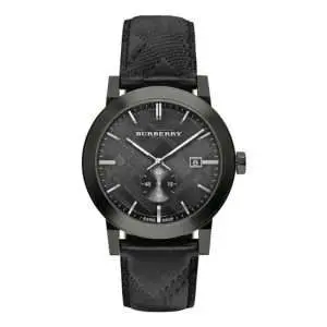 Burberry Men’s Swiss Made Quartz Black Leather Strap Black Dial 42mm Watch BU9906 UAE DUBAI AJMAN SHARJAH ABU DHABI RAS AL KHAIMA UMM UL QUWAIN ALAIN FUJAIRAH