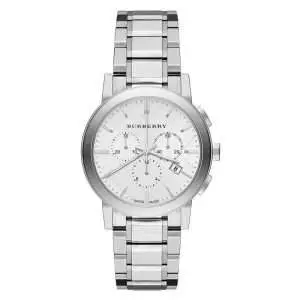 Burberry Women’s Swiss Made Quartz Stainless Steel White Dial 38mm Watch BU9750