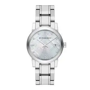 Burberry Women’s Swiss Made Quartz Stainless Steel Silver Dial 34mm Watch BU9125 UAE DUBAI AJMAN SHARJAH ABU DHABI RAS AL KHAIMA UMM UL QUWAIN ALAIN FUJAIRAH