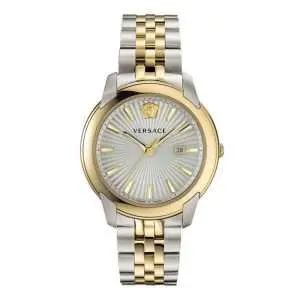 Versace Men’s Quartz Swiss Made Stainless Steel Swiss Made Grey Dial 42mm Watch VELQ00519