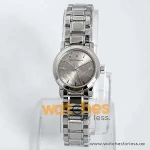 Burberry Women’s Swiss Made Quartz Stainless Steel Grey Check Stamped Dial 26mm Watch BU9229 UAE DUBAI AJMAN SHARJAH ABU DHABI RAS AL KHAIMA UMM UL QUWAIN ALAIN FUJAIRAH