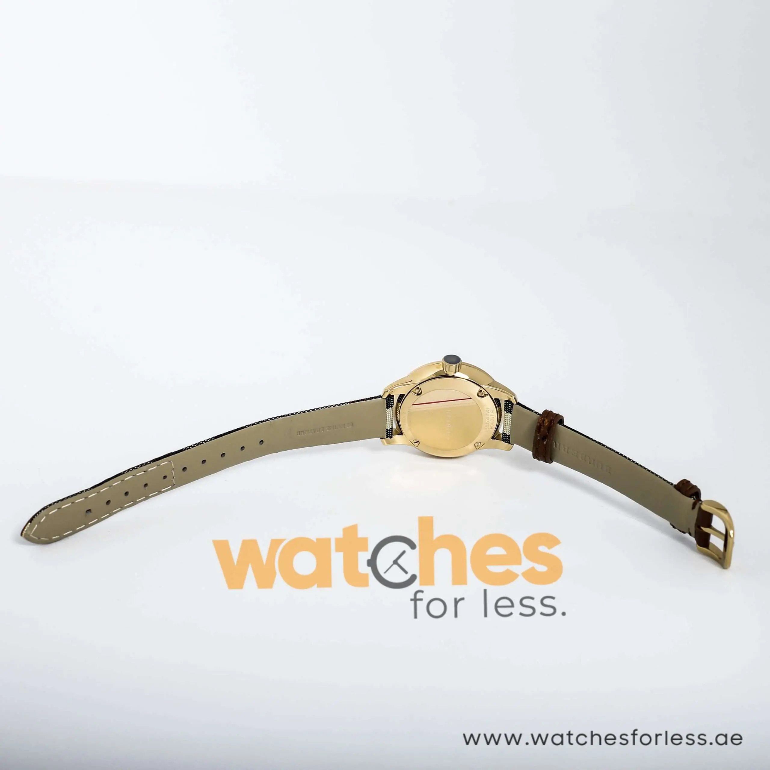Burberry Women’s Swiss Made Quartz Leather Strap Check Stamped Dial 32mm Watch BU10104 UAE DUBAI AJMAN SHARJAH ABU DHABI RAS AL KHAIMA UMM UL QUWAIN ALAIN FUJAIRAH