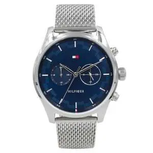 Tommy Hilfiger Men’s Quartz Stainless Steel Blue Dial 44mm Watch 1710420 UAE DUBAI AJMAN SHARJAH ABU DHABI RAS AL KHAIMA UMM UL QUWAIN ALAIN FUJAIRAH