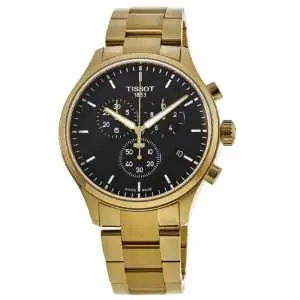 TISSOT Men’s Quartz Swiss Made Gold Stainless Steel Black Dial 45mm Watch T116.617.33.051.00 UAE DUBAI AJMAN SHARJAH ABU DHABI RAS AL KHAIMA UMM UL QUWAIN ALAIN FUJAIRAH