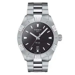 TISSOT Men’s Quartz Swiss Made Silver Stainless Steel Black Dial 42mm Watch T101.610.11.051.00 UAE DUBAI AJMAN SHARJAH ABU DHABI RAS AL KHAIMA UMM UL QUWAIN ALAIN FUJAIRAH