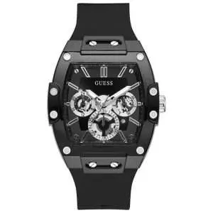 Guess Men’s Quartz Black Silicone Strap Black Dial 43mm Watch GW0203G3 UAE DUBAI AJMAN SHARJAH ABU DHABI RAS AL KHAIMA UMM UL QUWAIN ALAIN FUJAIRAH