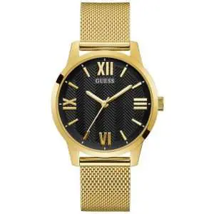 Guess Men’s Quartz Gold Stainless Steel Black Dial 42mm Watch GW0214G2 UAE DUBAI AJMAN SHARJAH ABU DHABI RAS AL KHAIMA UMM UL QUWAIN ALAIN FUJAIRAH
