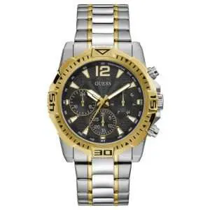 Guess Men’s Quartz Two-tone Stainless Steel Black Dial 43mm Watch GW0056G4 UAE DUBAI AJMAN SHARJAH ABU DHABI RAS AL KHAIMA UMM UL QUWAIN ALAIN FUJAIRAH