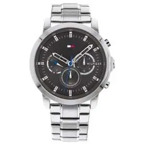 Tommy Hilfiger Men’s Quartz Silver Stainless Steel Grey Dial 46mm Watch 1791794 UAE DUBAI AJMAN SHARJAH ABU DHABI RAS AL KHAIMA UMM UL QUWAIN ALAIN FUJAIRAH
