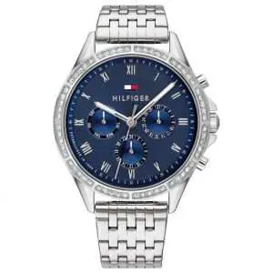 Tommy Hilfiger Women’s Quartz Silver Stainless Steel Blue Dial 38mm Watch 1782141 UAE DUBAI AJMAN SHARJAH ABU DHABI RAS AL KHAIMA UMM UL QUWAIN ALAIN FUJAIRAH