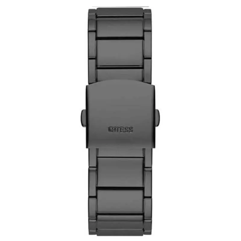 Guess Men’s Quartz Black Stainless Steel Silver Dial 43mm Watch GW0094G3 UAE DUBAI AJMAN SHARJAH ABU DHABI RAS AL KHAIMA UMM UL QUWAIN ALAIN FUJAIRAH