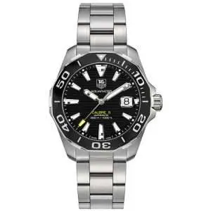 Tag Heuer Men’s Automatic Swiss Made Silver Stainless Steel Black Dial 41mm Watch WAY211A.BA0928 UAE DUBAI AJMAN SHARJAH ABU DHABI RAS AL KHAIMA UMM UL QUWAIN ALAIN FUJAIRAH