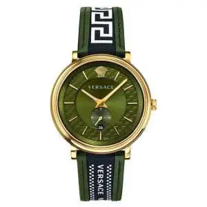 Versace Men’s Quartz Swiss Made Green Leather Strap Green Dial 42mm Watch VEBQ01519 UAE DUBAI AJMAN SHARJAH ABU DHABI RAS AL KHAIMA UMM UL QUWAIN ALAIN FUJAIRAH