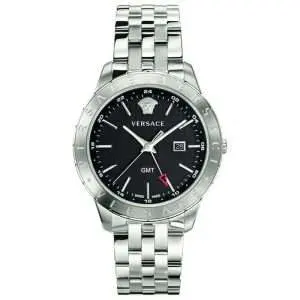 Versace Men’s Quartz Swiss Made Stainless Steel Black Dial 43mm Watch VEBK00418 UAE DUBAI AJMAN SHARJAH ABU DHABI RAS AL KHAIMA UMM UL QUWAIN ALAIN FUJAIRAH