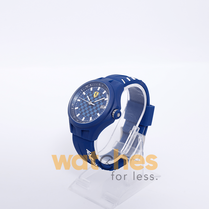 Ferrari Men’s Quartz Blue Silicone Strap Blue Dial 44mm Watch 0830129 UAE DUBAI AJMAN SHARJAH ABU DHABI RAS AL KHAIMA UMM UL QUWAIN ALAIN FUJAIRAH