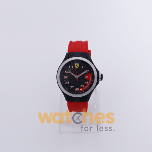Ferrari Men’s Quartz Red Silicone Strap Black Dial 42mm Watch 0830014 UAE DUBAI AJMAN SHARJAH ABU DHABI RAS AL KHAIMA UMM UL QUWAIN ALAIN FUJAIRAH