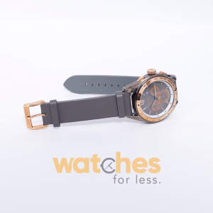 Hugo Boss Men’s Quartz Grey Leather Strap Grey Dial 46mm Watch 1512517
