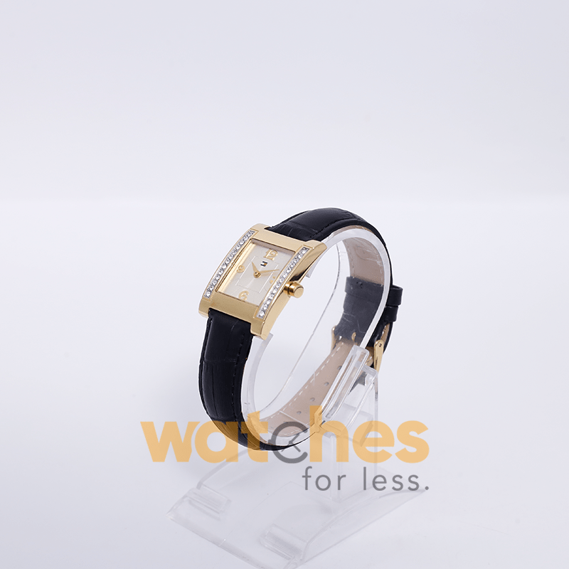 Tommy Hilfiger Women’s Quartz Black Leather Strap Silver Dial 27mm Watch F80262