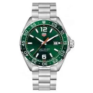 Tag Heuer Men’s Quartz Swiss Made Silver Stainless Steel Green Dial 43mm Watch WAZ1017.BA0842 UAE DUBAI AJMAN SHARJAH ABU DHABI RAS AL KHAIMA UMM UL QUWAIN ALAIN FUJAIRAH