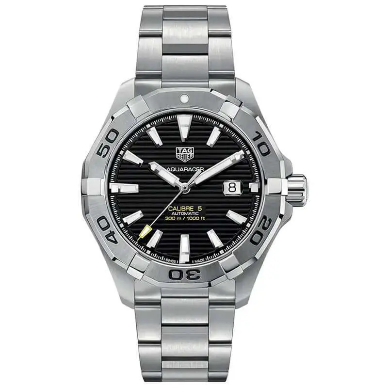 Tag Heuer Men’s Automatic Swiss Made Silver Stainless Steel Black Dial 43mm Watch WAY2010.BA0927 UAE DUBAI AJMAN SHARJAH ABU DHABI RAS AL KHAIMA UMM UL QUWAIN ALAIN FUJAIRAH