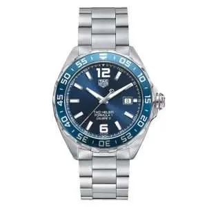 Tag Heuer Men’s Automatic Swiss Made Silver Stainless Steel Blue Dial 43mm Watch WAZ2015.BA0842 UAE DUBAI AJMAN SHARJAH ABU DHABI RAS AL KHAIMA UMM UL QUWAIN ALAIN FUJAIRAH
