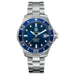 Tag Heuer Aquaracer Men’s Automatic Swiss Made Silver Stainless Steel Blue Dial 41mm Watch WAN2111.BA0822 UAE DUBAI AJMAN SHARJAH ABU DHABI RAS AL KHAIMA UMM UL QUWAIN ALAIN FUJAIRAH
