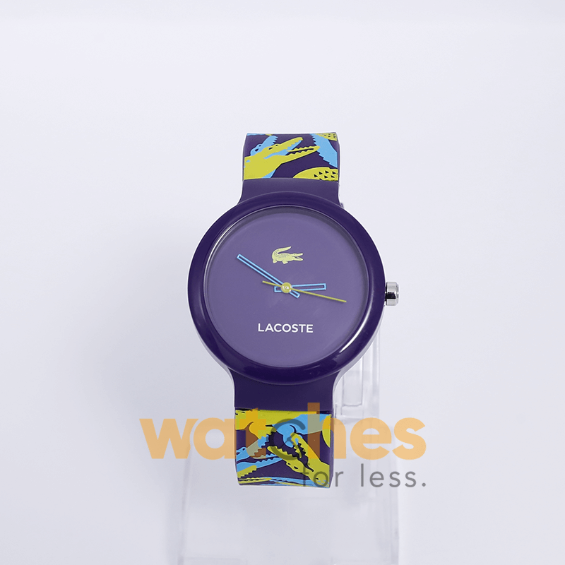 Lacoste Kids Quartz Multi Silicone Strap Purple Dial 40mm Watch 2020061 UAE DUBAI AJMAN SHARJAH ABU DHABI RAS AL KHAIMA UMM UL QUWAIN ALAIN FUJAIRAH