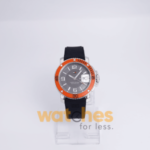 Tommy Hilfiger Men’s Quartz Black Silicone Strap Grey Dial 43mm Watch TH701140771 UAE DUBAI AJMAN SHARJAH ABU DHABI RAS AL KHAIMA UMM UL QUWAIN ALAIN FUJAIRAH