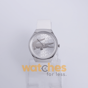 Lacoste Women’s Quartz White Silicone Strap Silver Dial 38mm Watch 2000785 UAE DUBAI AJMAN SHARJAH ABU DHABI RAS AL KHAIMA UMM UL QUWAIN ALAIN FUJAIRAH