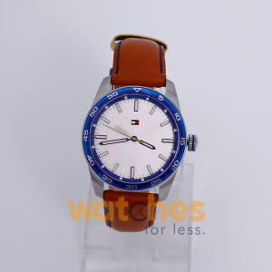 Tommy Hilfiger Men’s Quartz Brown Leather Strap Silver Dial 42mm Watch 1790928 UAE DUBAI AJMAN SHARJAH ABU DHABI RAS AL KHAIMA UMM UL QUWAIN ALAIN FUJAIRAH