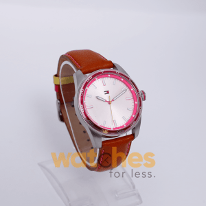 Tommy Hilfiger Men’s Quartz Brown Leather Strap Silver Dial 42mm Watch 1790927 UAE DUBAI AJMAN SHARJAH ABU DHABI RAS AL KHAIMA UMM UL QUWAIN ALAIN FUJAIRAH