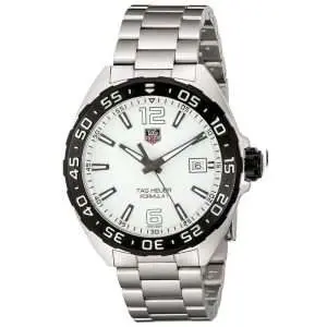 Tag Heuer Men’s Quartz Swiss Made Silver Stainless Steel White Dial 41mm Watch WAZ1111.BA0875 UAE DUBAI AJMAN SHARJAH ABU DHABI RAS AL KHAIMA UMM UL QUWAIN ALAIN FUJAIRAH